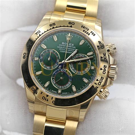 rolex cosmograph daytona green dial watch